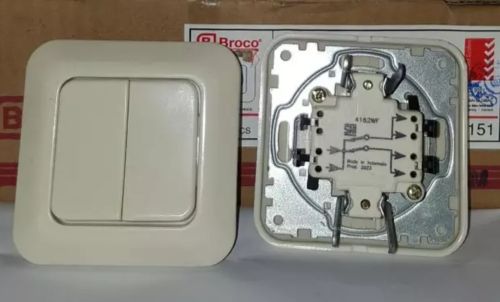 Saklar Tanam Ganda Broco 4162-111