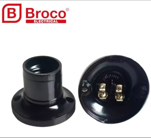 Fitting Plafon Bulat Hitam Broco 